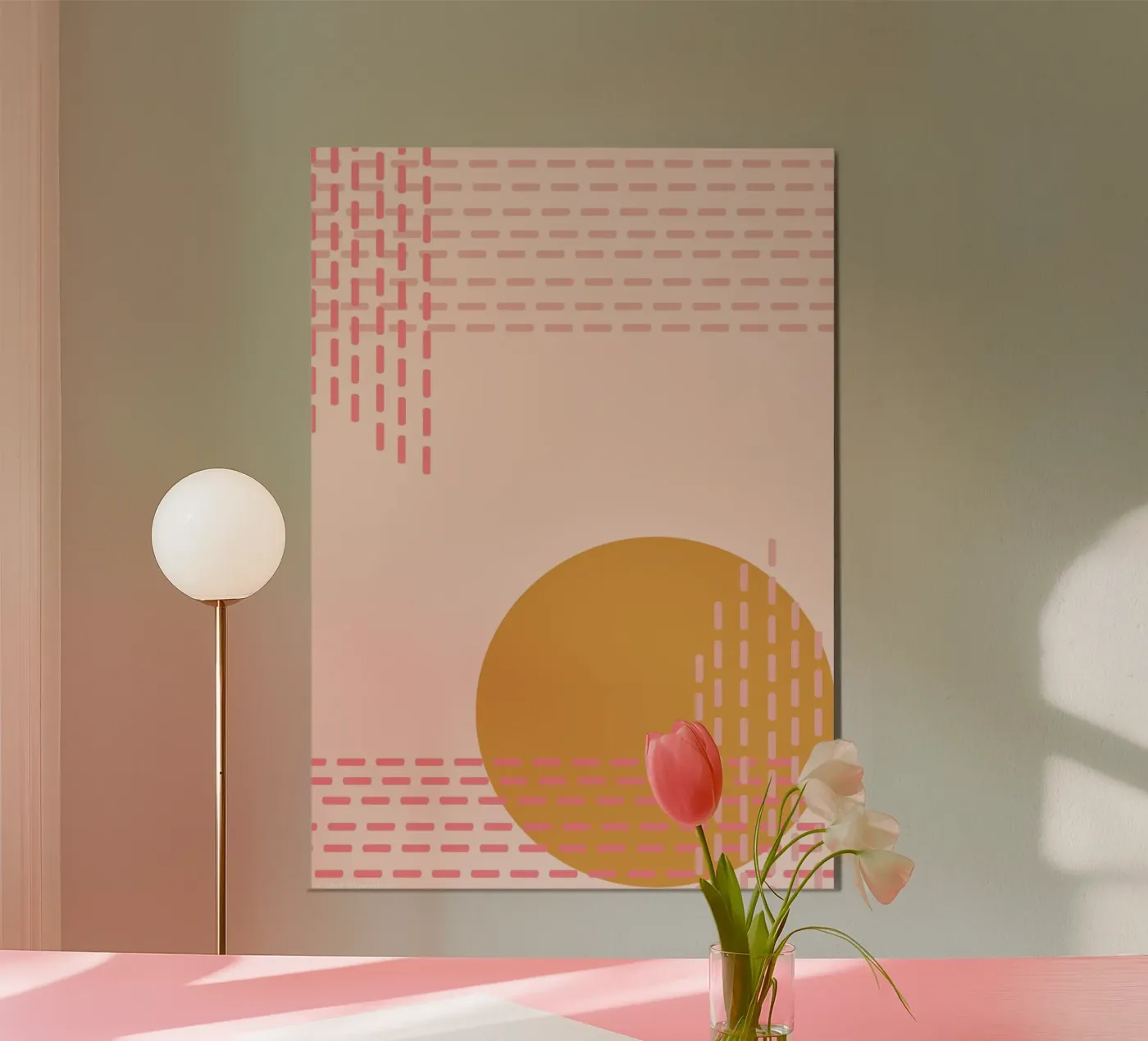 Poster Hello Yellow Sunset poster da Mint Illustrations The Cozies