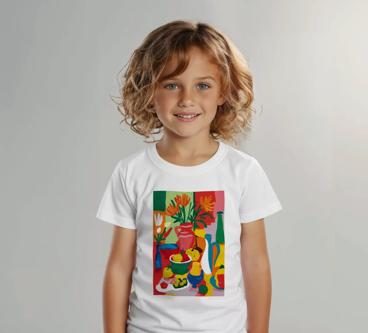Abstract Fruit Table kids t-shirt by Lune Dreams
