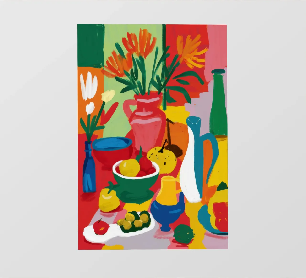 Abstract Fruit Table Backlit Folie von Lune Dreams