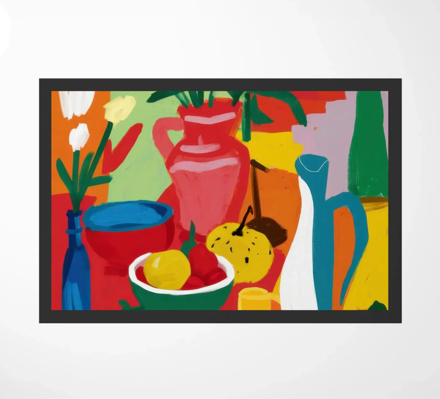 Abstract Fruit Table doormat by Lune Dreams