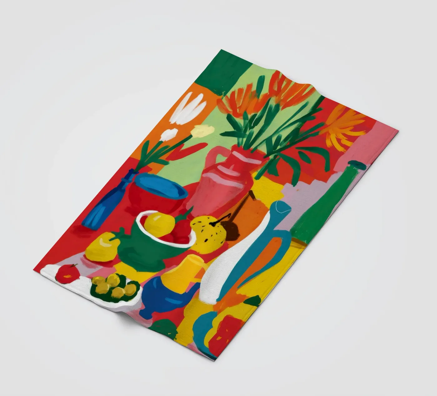 Abstract Fruit Table Fleecedecke von Lune Dreams
