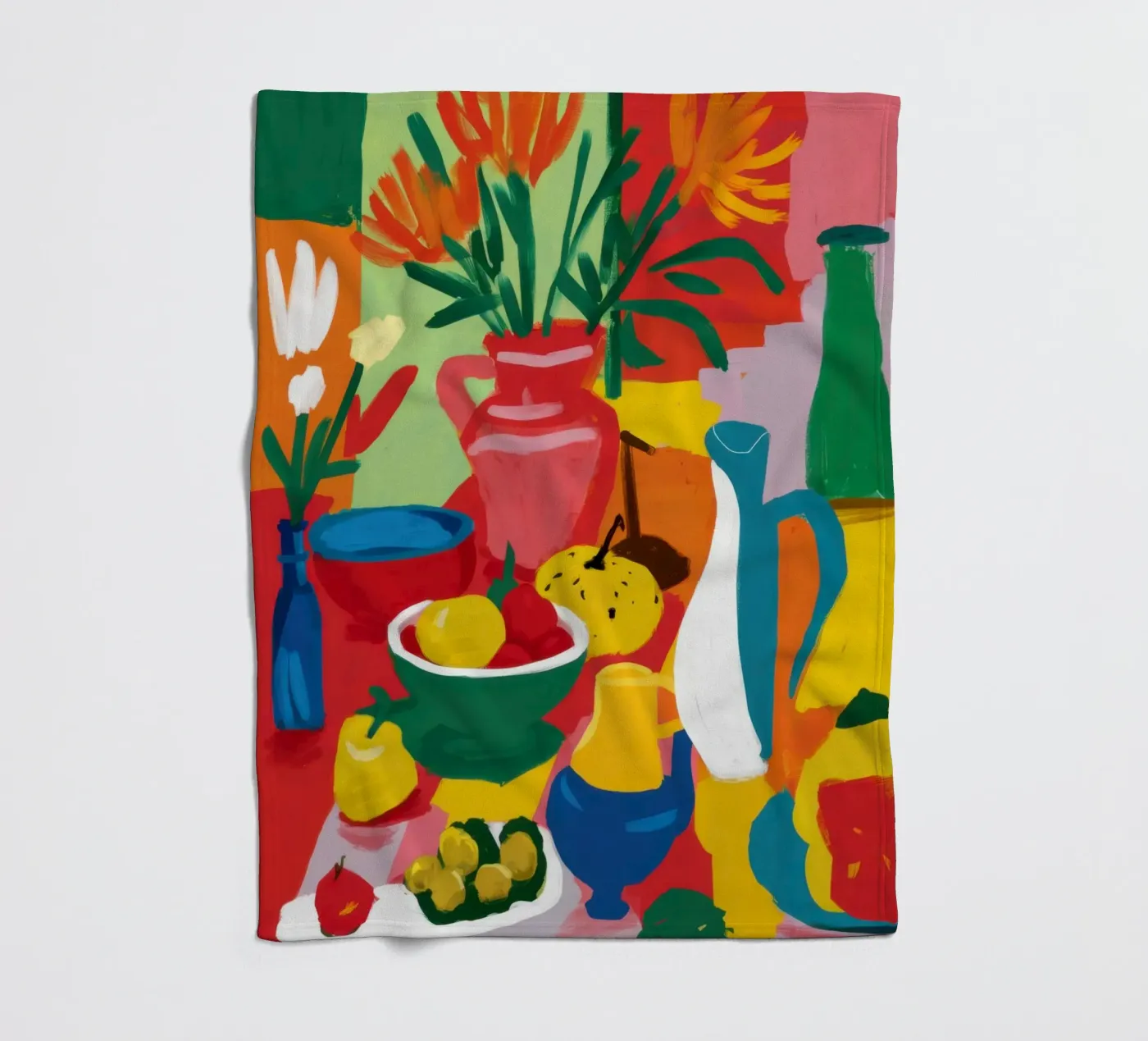 Abstract Fruit Table Fleecedecke von Lune Dreams