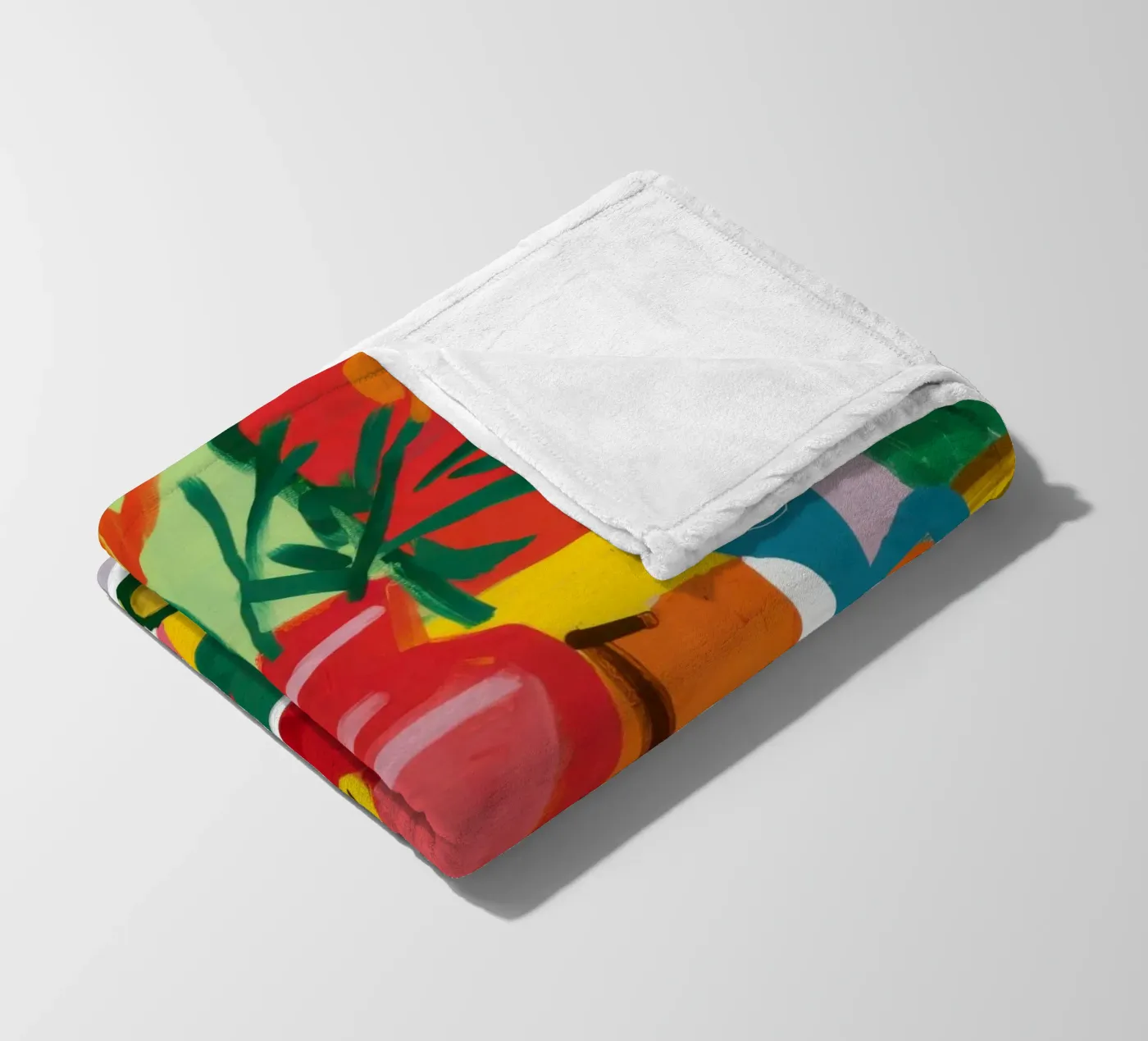 Abstract Fruit Table Fleecedecke von Lune Dreams