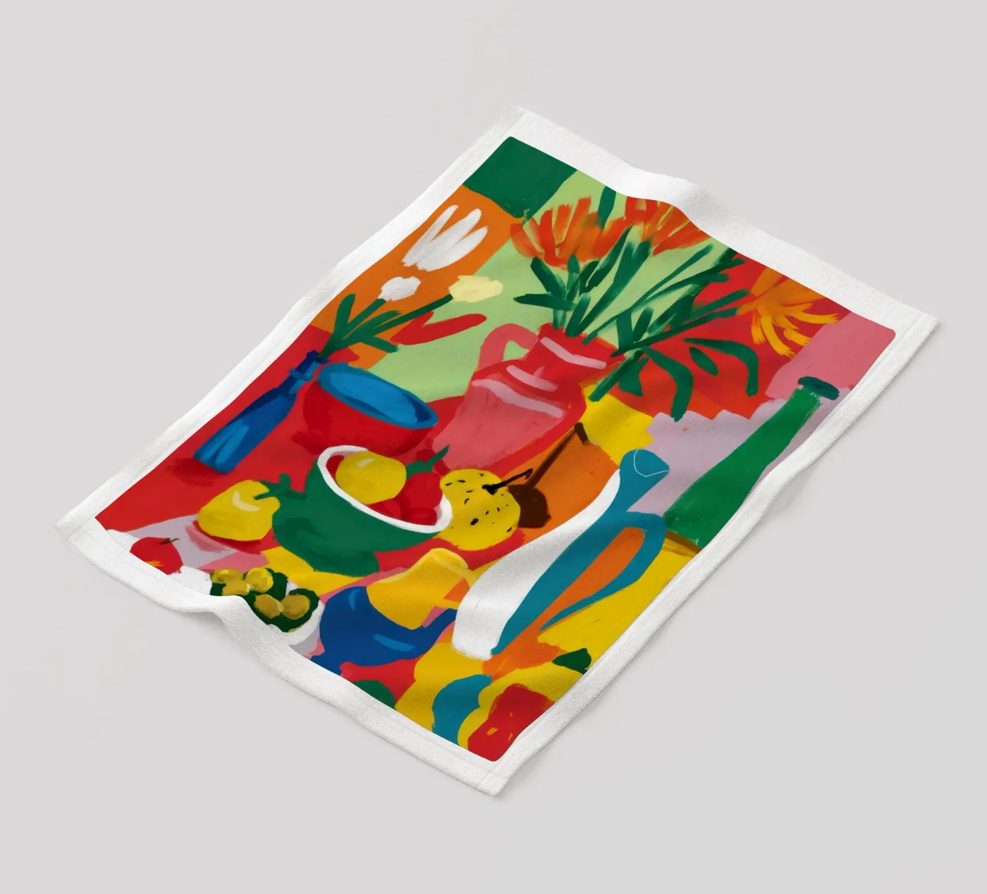 Abstract Fruit Table Fleecedecke von Lune Dreams