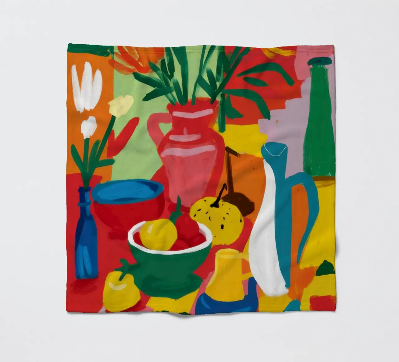 Abstract Fruit Table Fleecedecke von Lune Dreams
