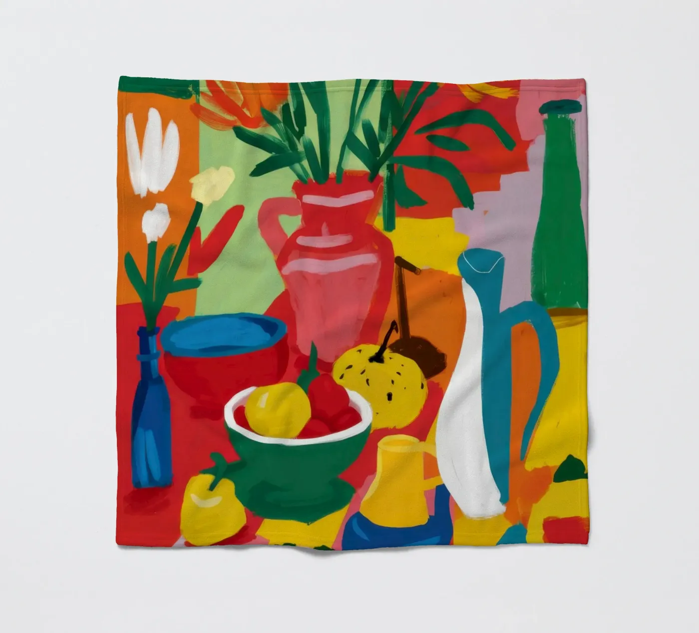 Abstract Fruit Table Fleecedecke von Lune Dreams