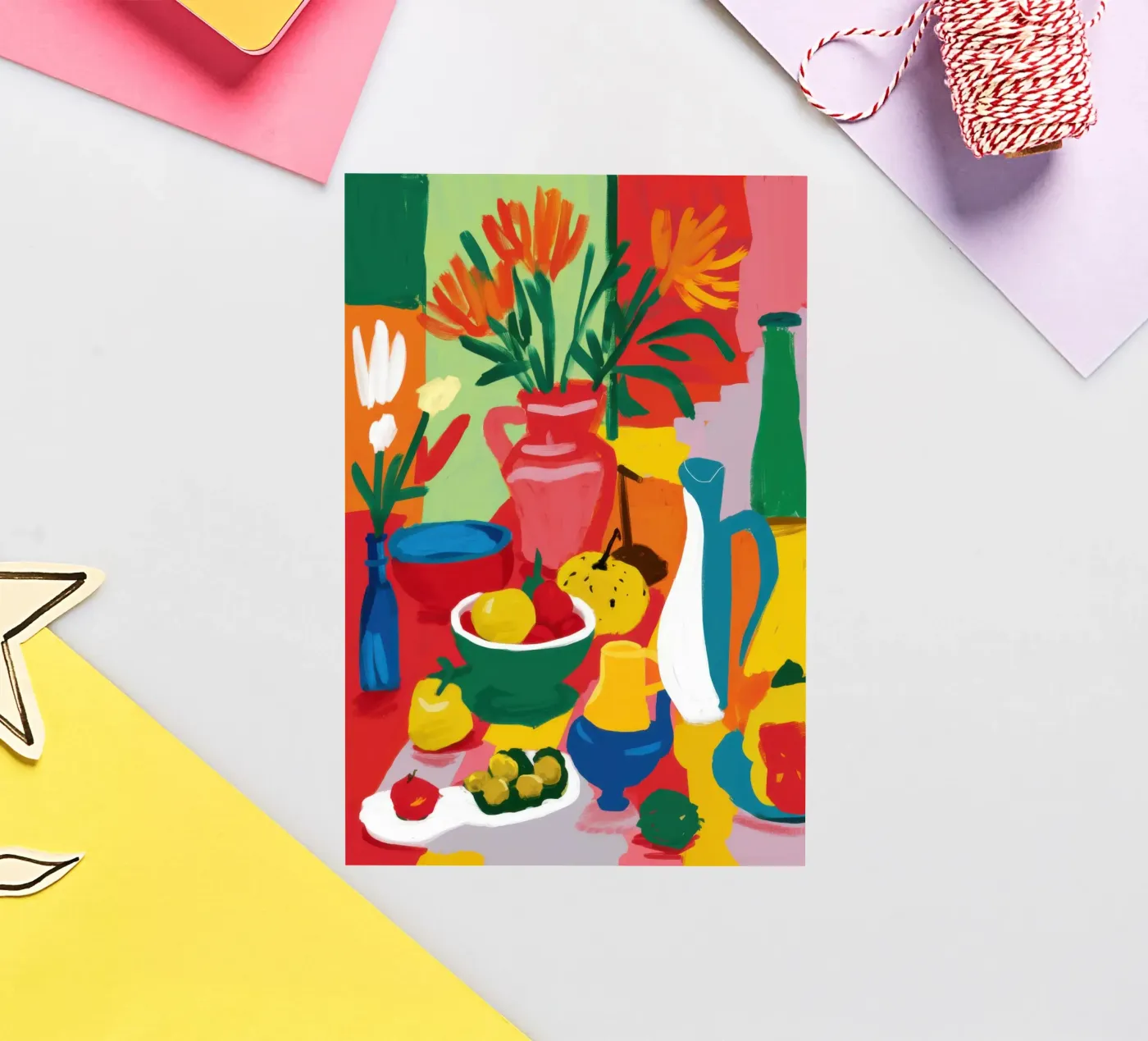 Abstract Fruit Table sticker by Lune Dreams