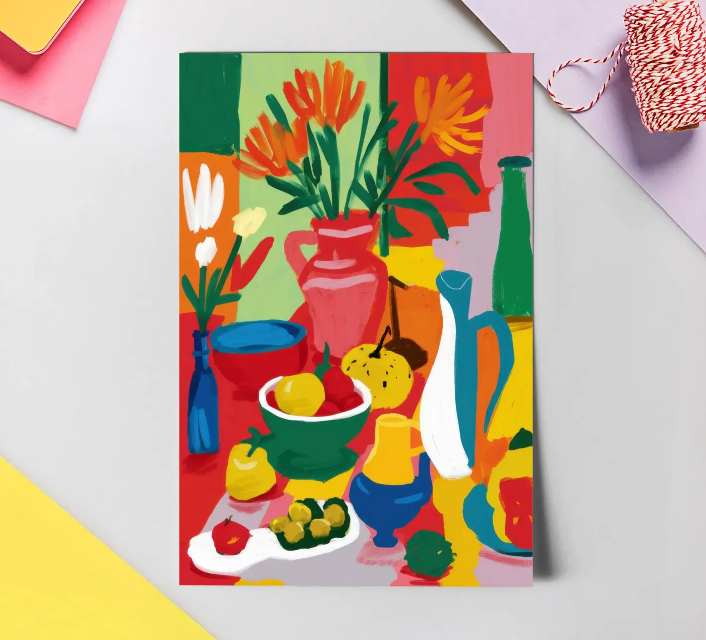 Abstract Fruit Table sticker sheet by Lune Dreams