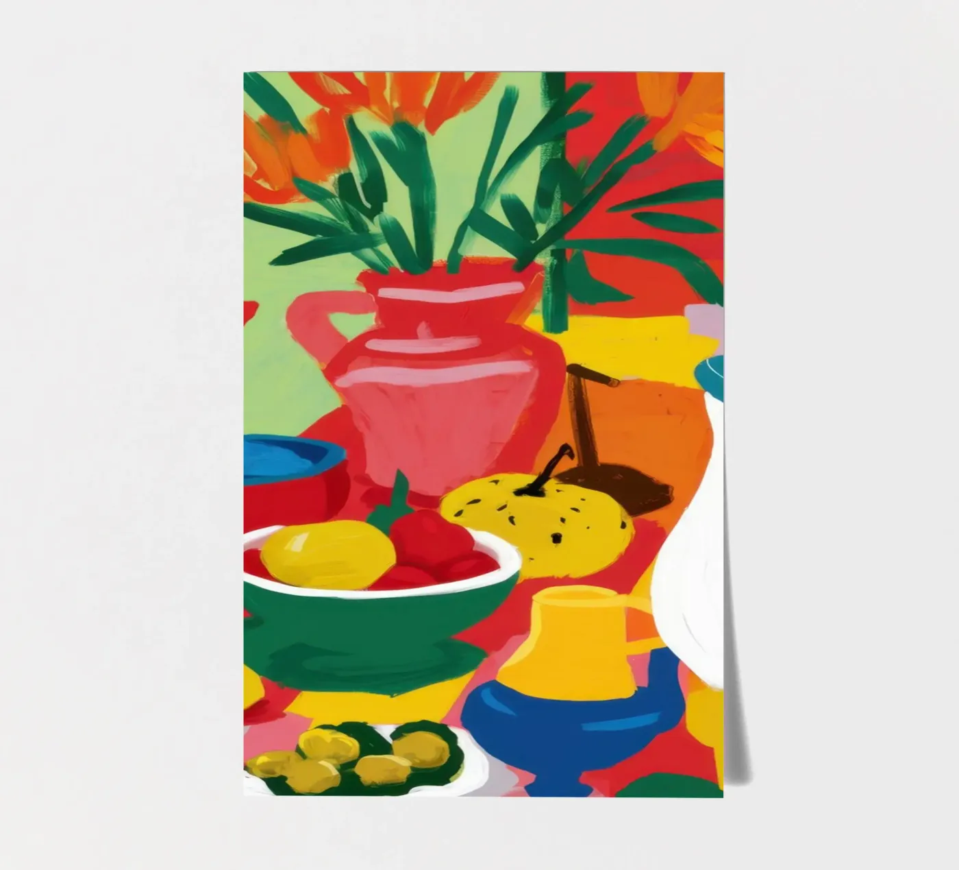 Abstract Fruit Table sticker sheet by Lune Dreams