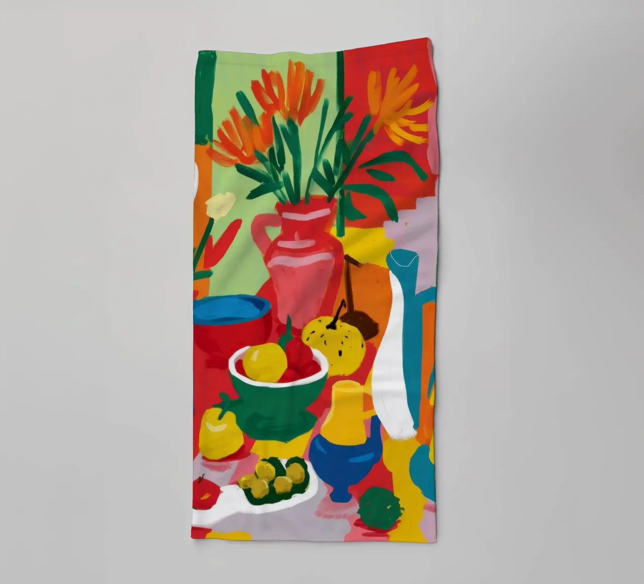 Abstract Fruit Table towel by Lune Dreams