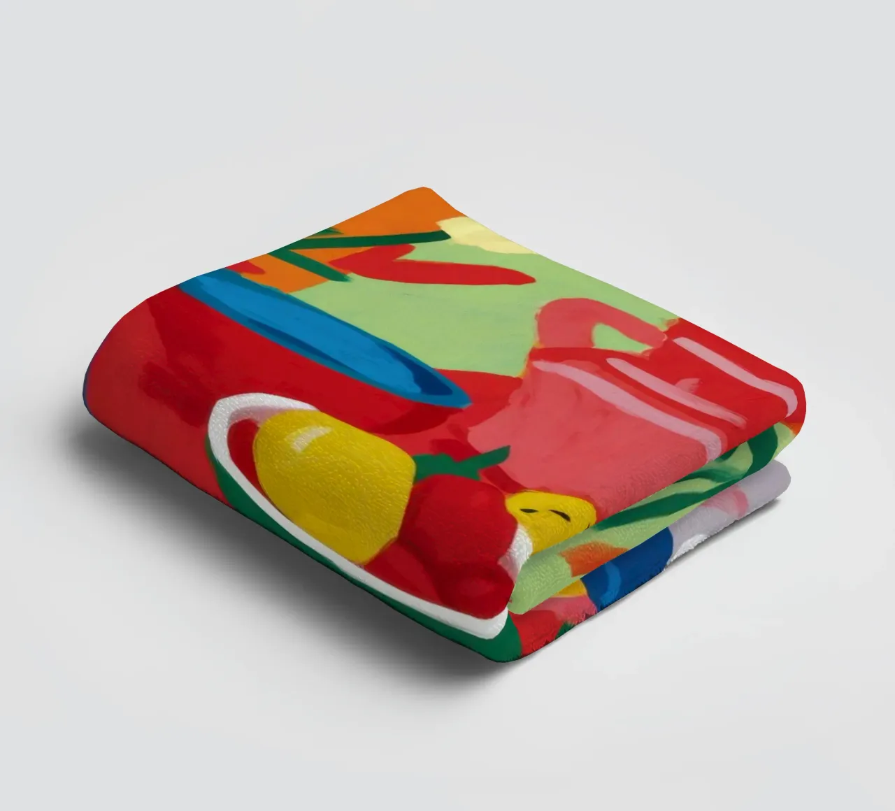 Abstract Fruit Table towel by Lune Dreams