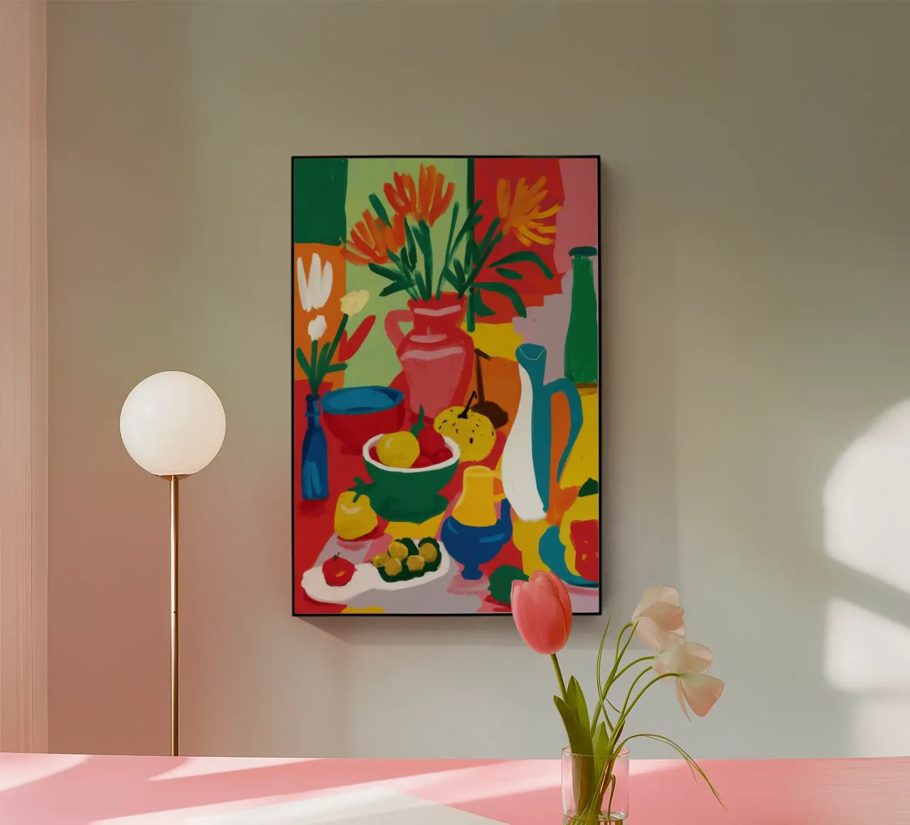 Abstract Fruit Table Acryl-Glas von Lune Dreams