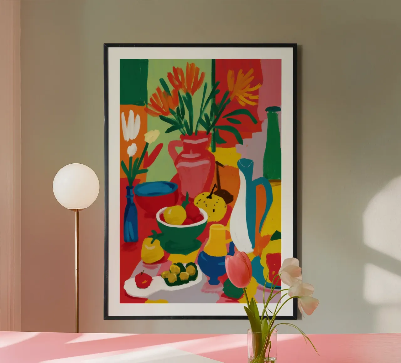 Tavolo da frutta astratto poster da Lune Dreams