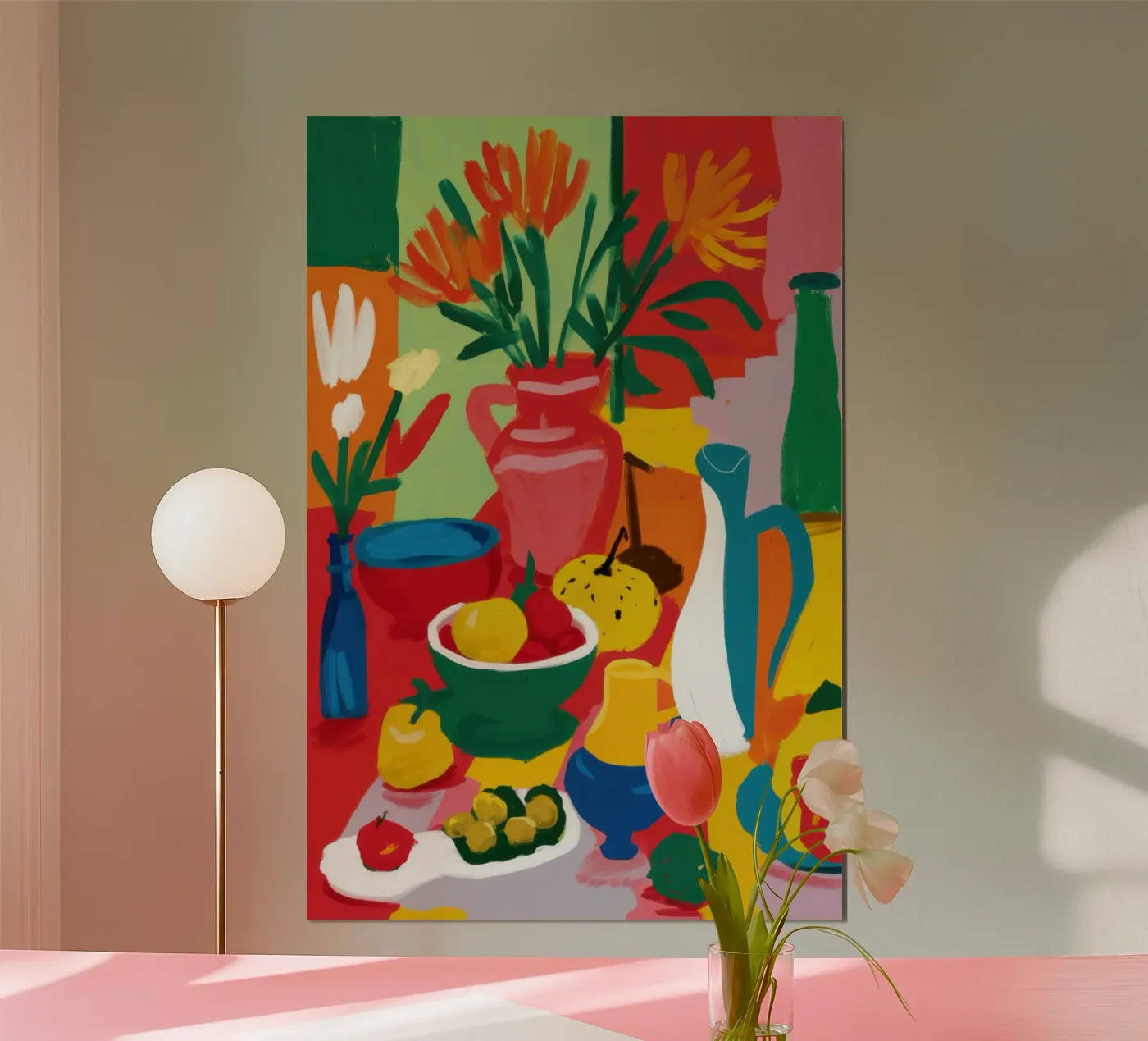 Tavolo da frutta astratto poster da Lune Dreams