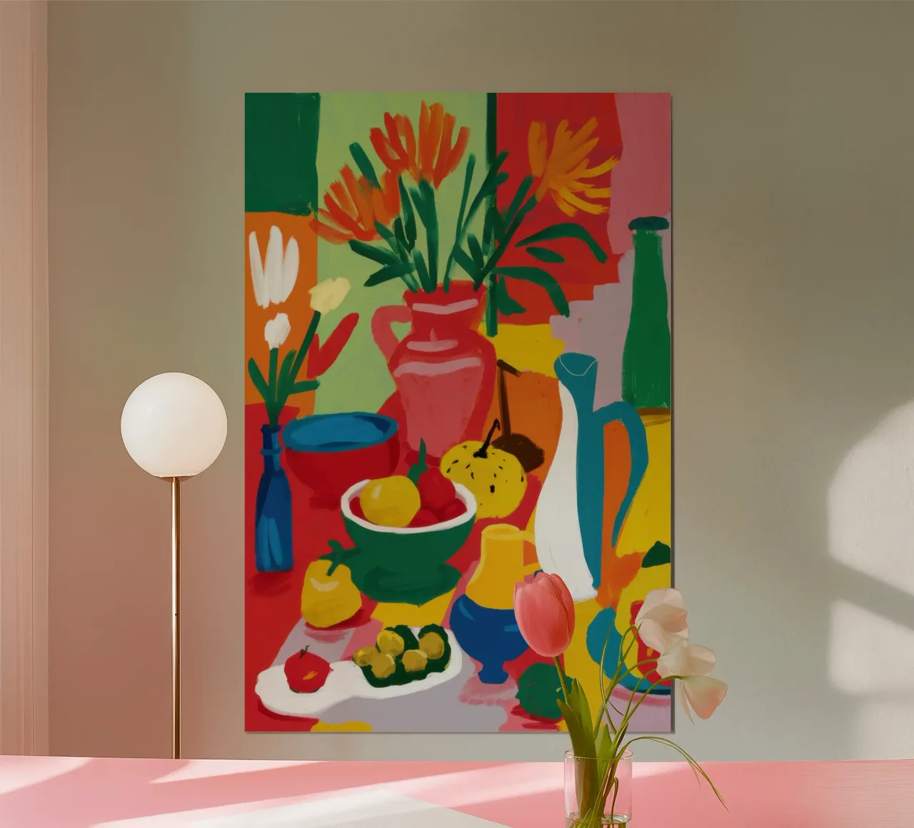 Tavolo da frutta astratto poster da Lune Dreams