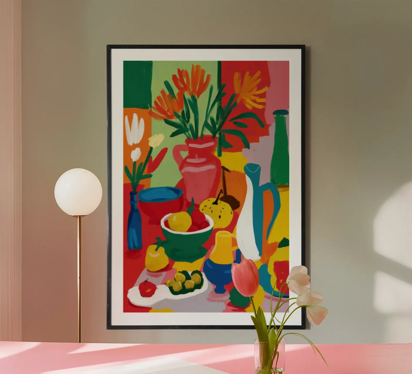 Tavolo da frutta astratto poster da Lune Dreams