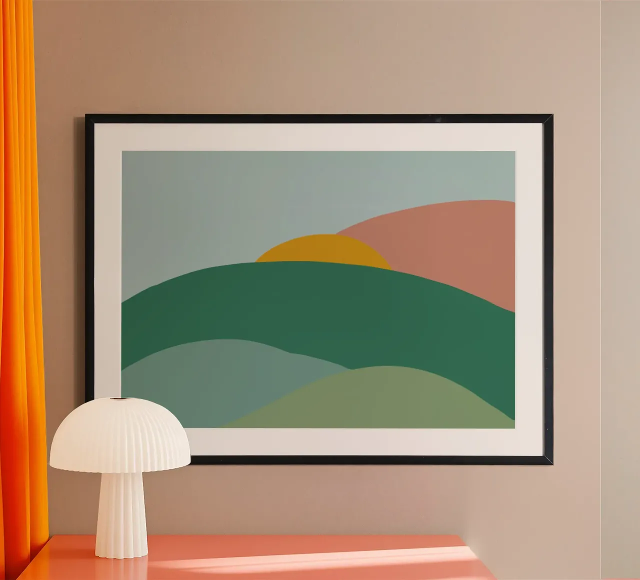 Ciao poster giallo poster da Mint Illustrations The Cozies