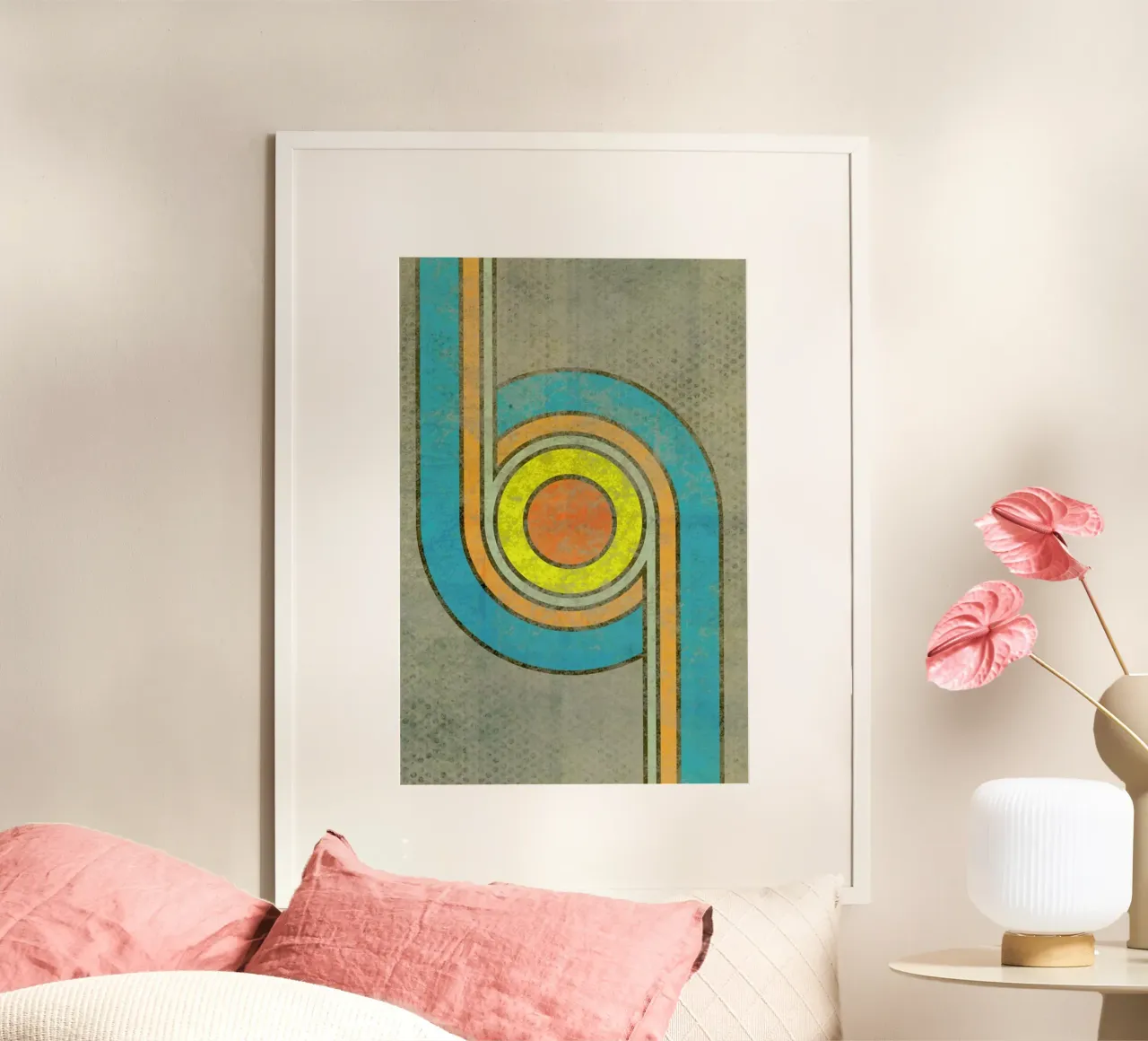 Turn poster con telaio in alluminio da Metron