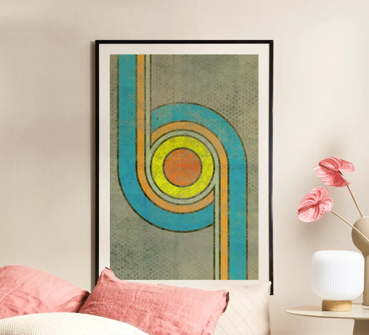 Turn poster con telaio in alluminio da Metron
