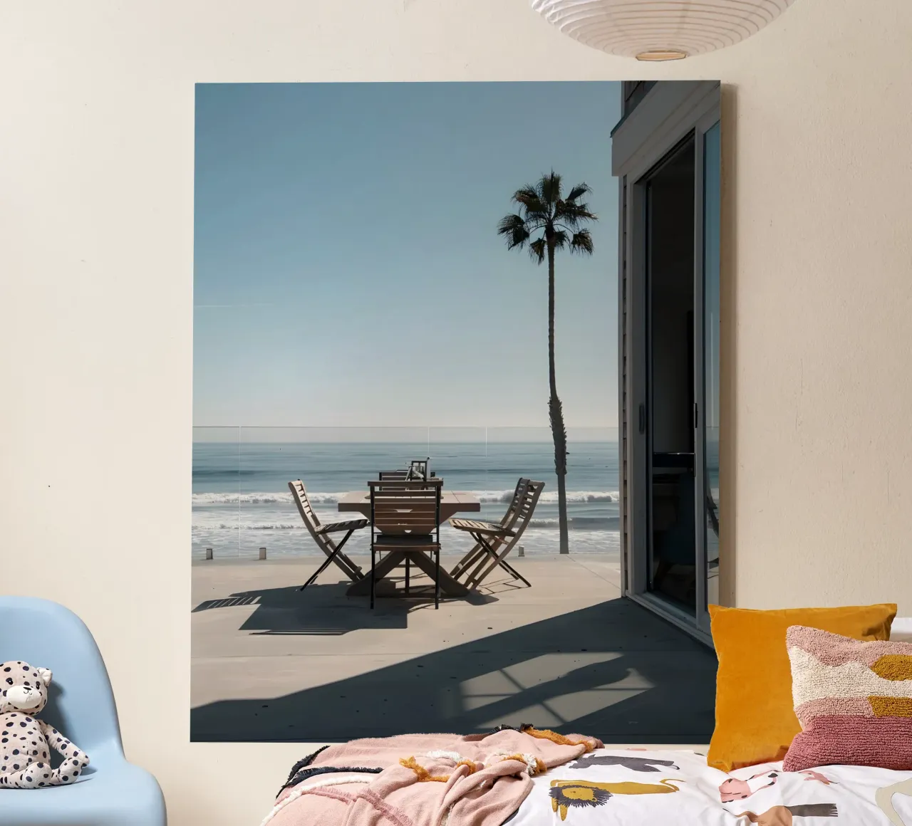 Droomlandschap Californië canvas met Baklijst van Wanderlust Vibes