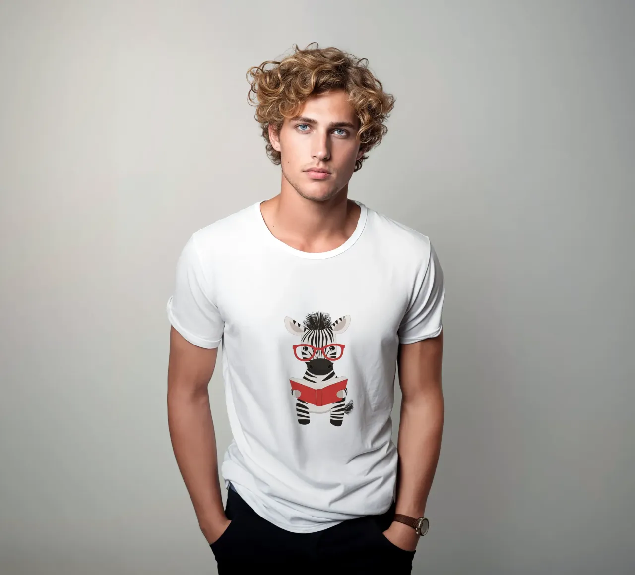 Un lettore a righe t-shirt da HookASmile