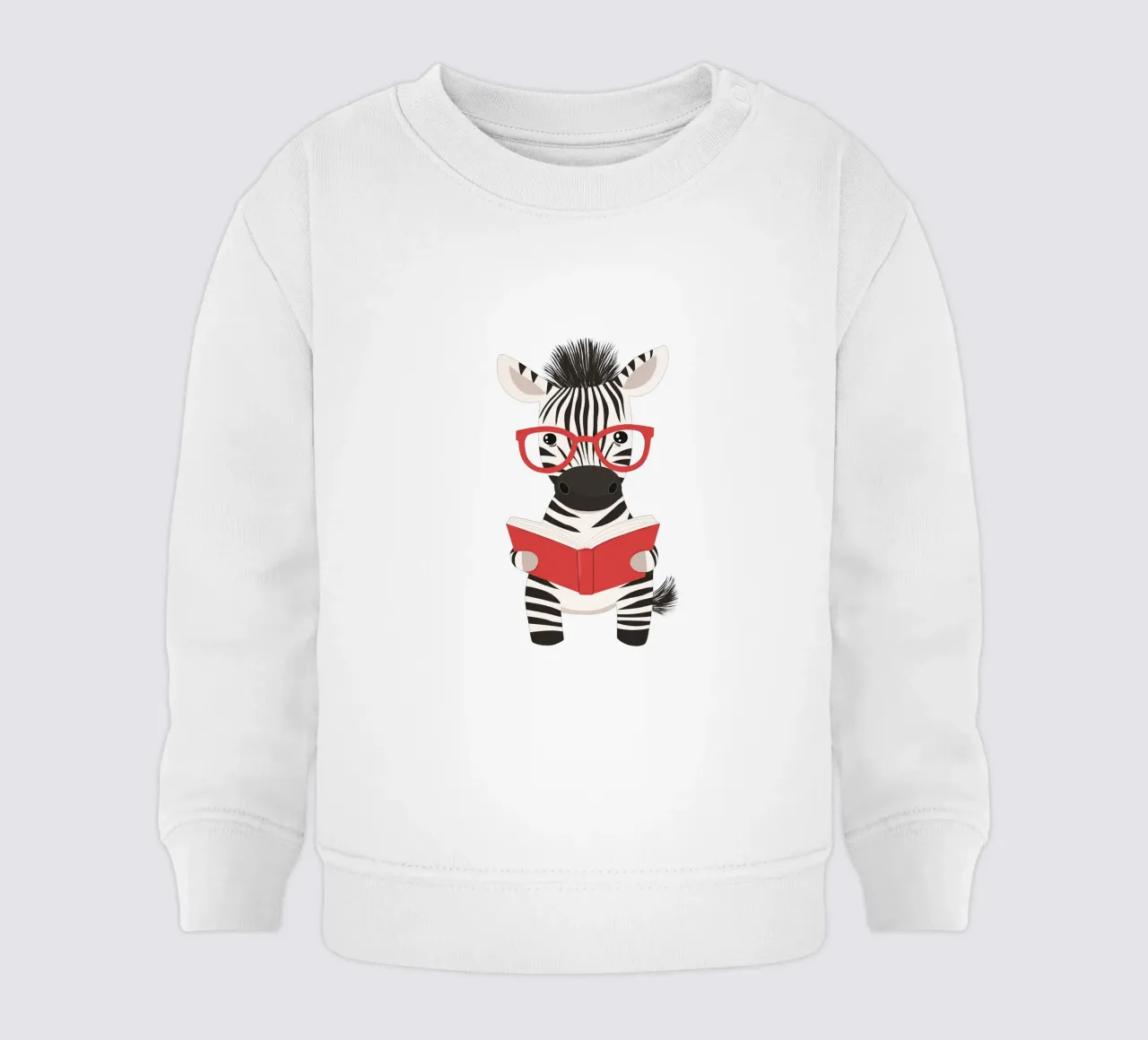 Un lettore a righe felpa neonato da HookASmile