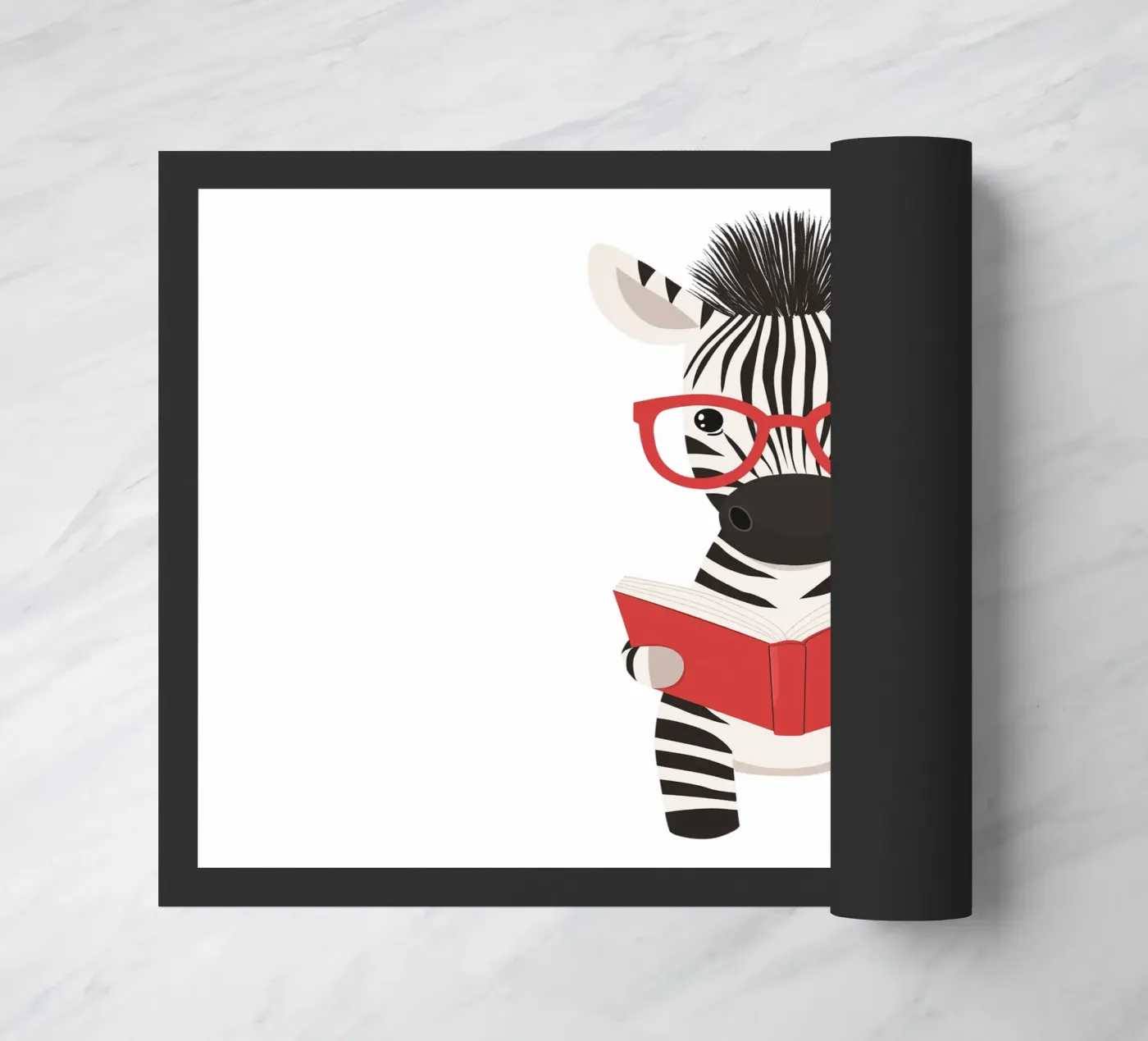 A Striped Reader doormat by HookASmile