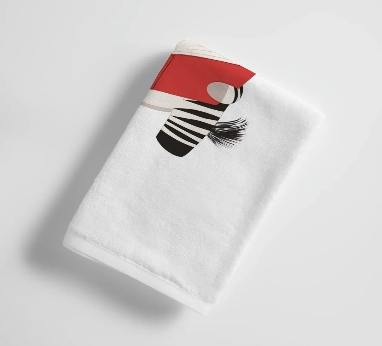 Un lettore a righe asciugamano da bagno da HookASmile