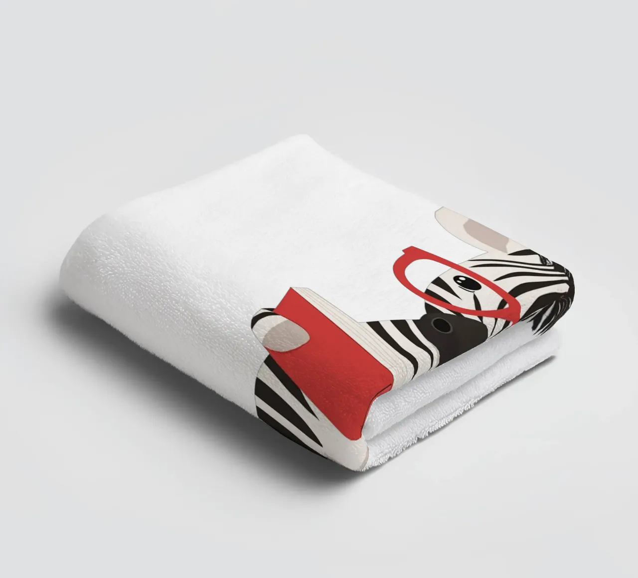 Un lettore a righe asciugamano da bagno da HookASmile