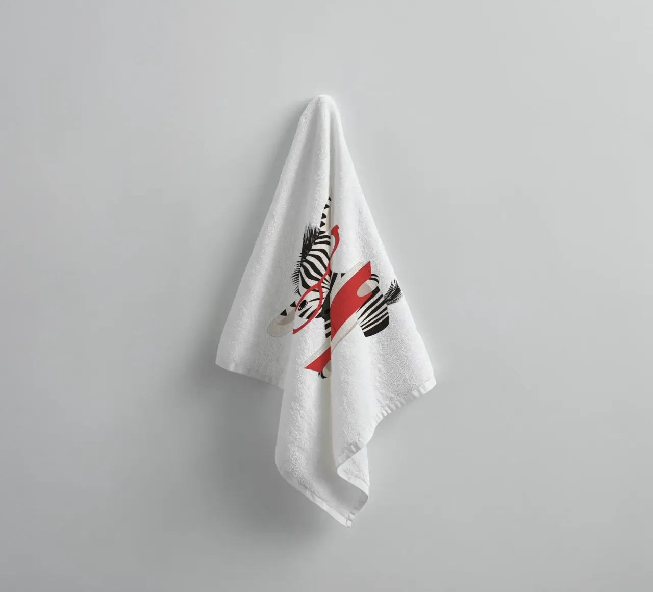 Un lettore a righe asciugamano da bagno da HookASmile