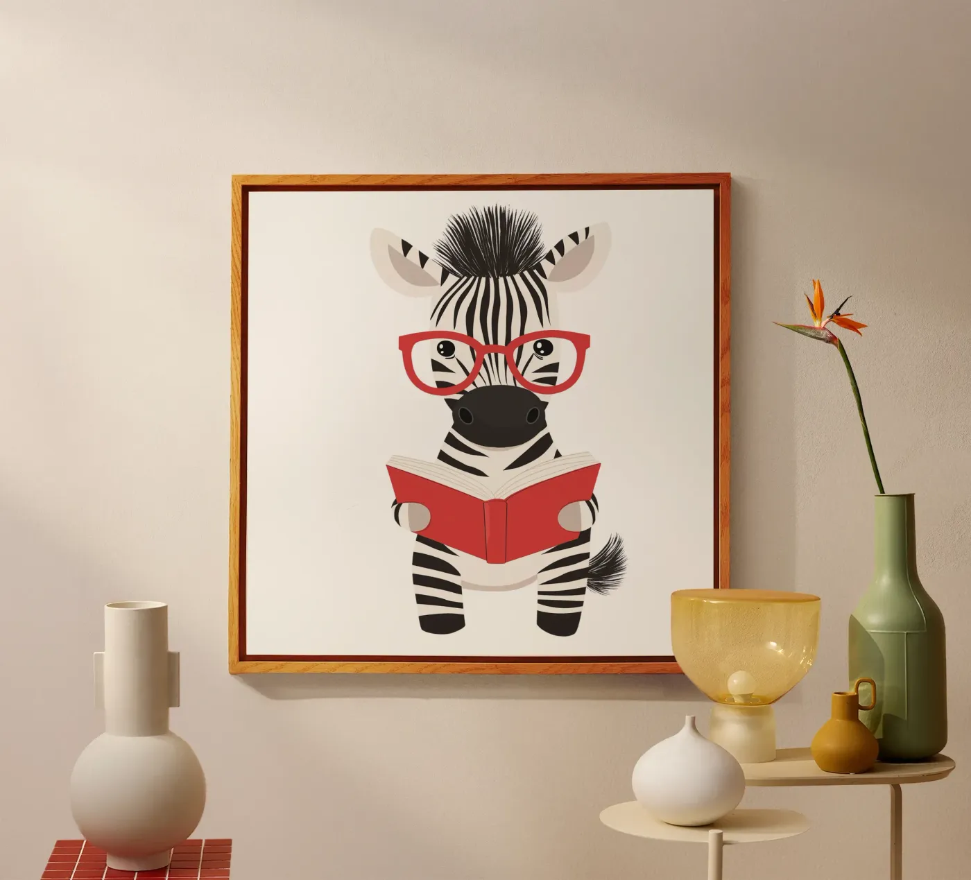 A Striped Reader Acryl-Glas von HookASmile