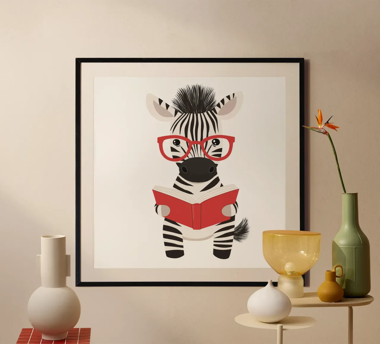 A Striped Reader poster by HookASmile