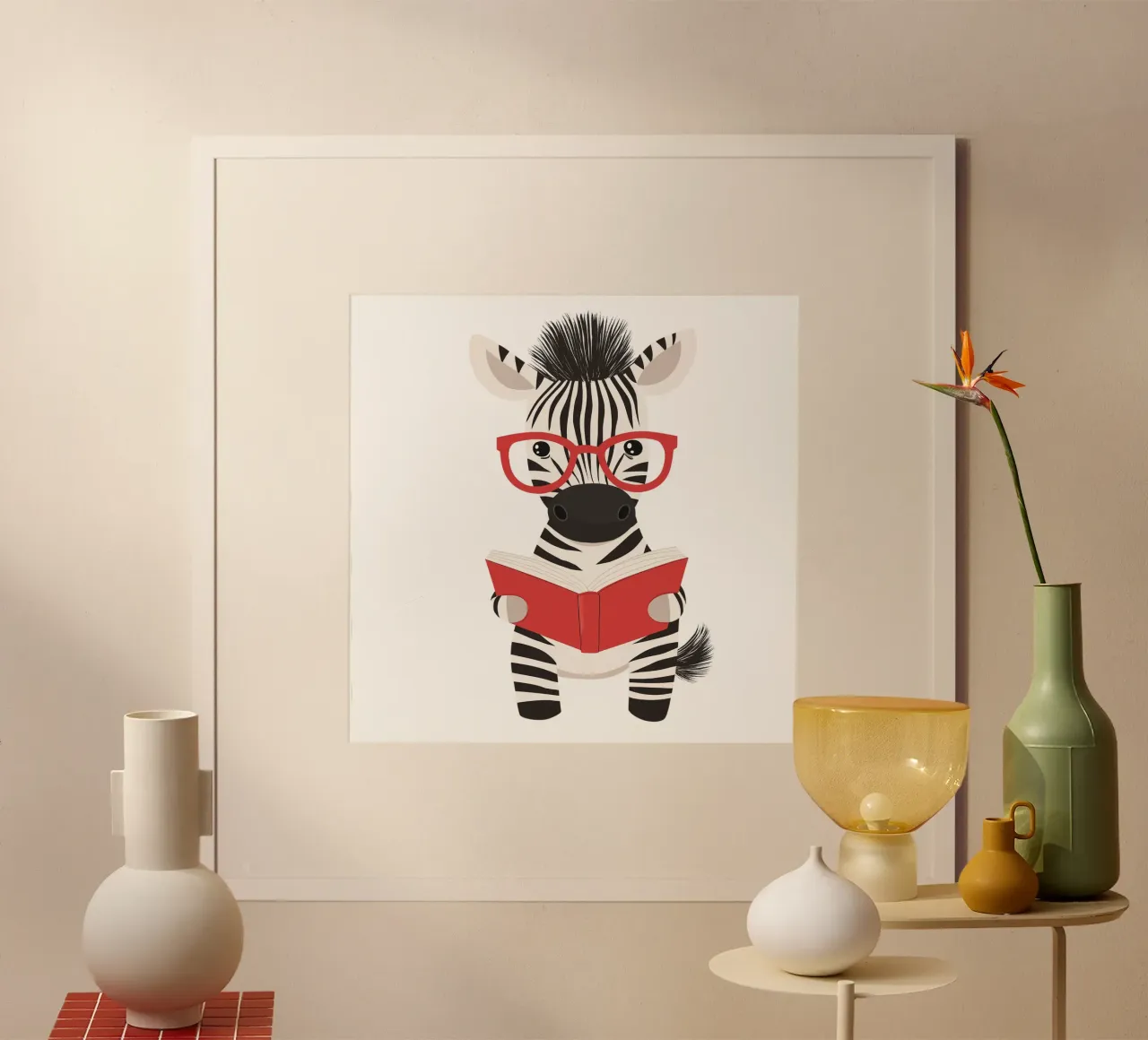 A Striped Reader poster by HookASmile