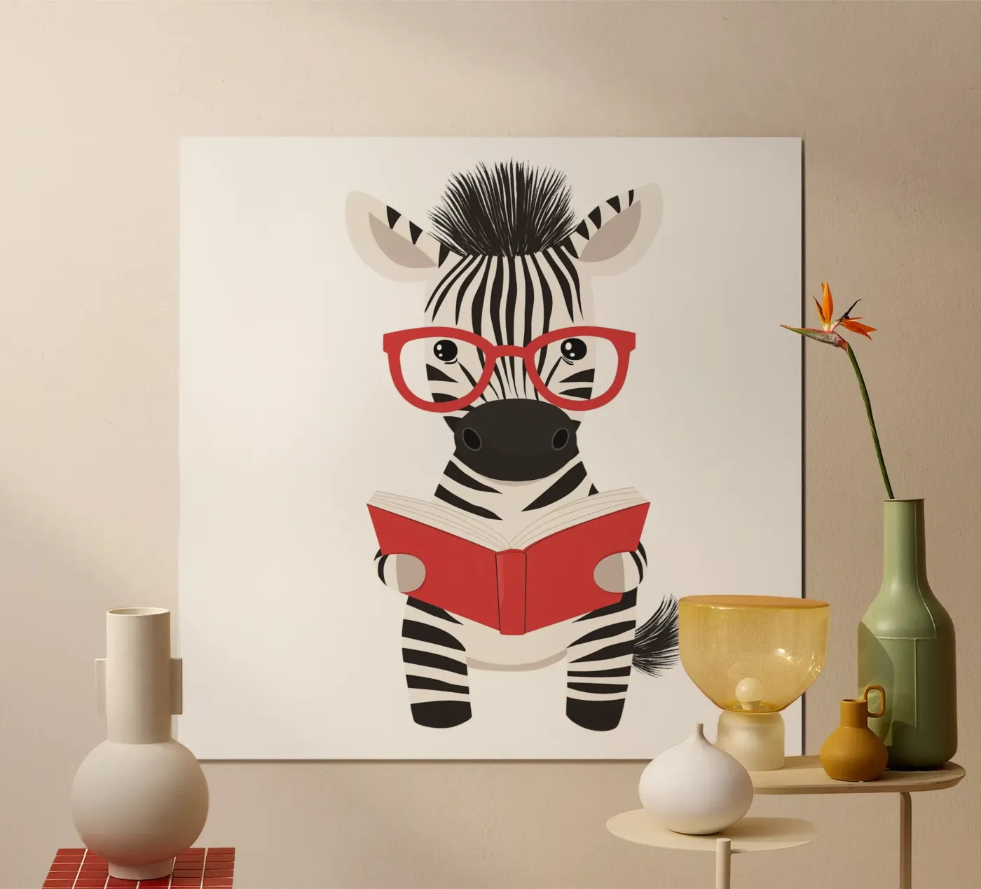A Striped Reader poster van HookASmile