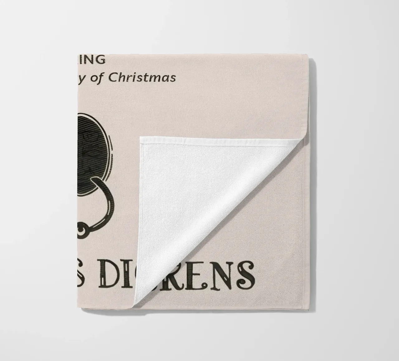 Un canto di Natale - Copertina del libro classico di Dickens telo mare da ClubArt