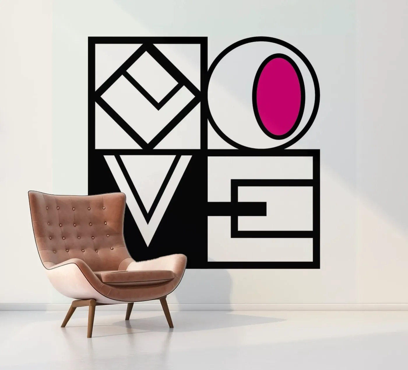 LOVE fotobehang van Metron