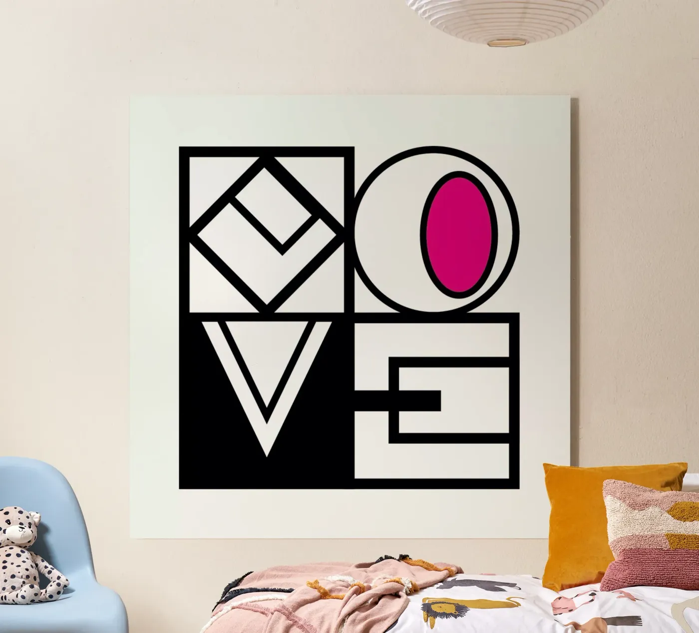 LOVE acrylic glass by Metron