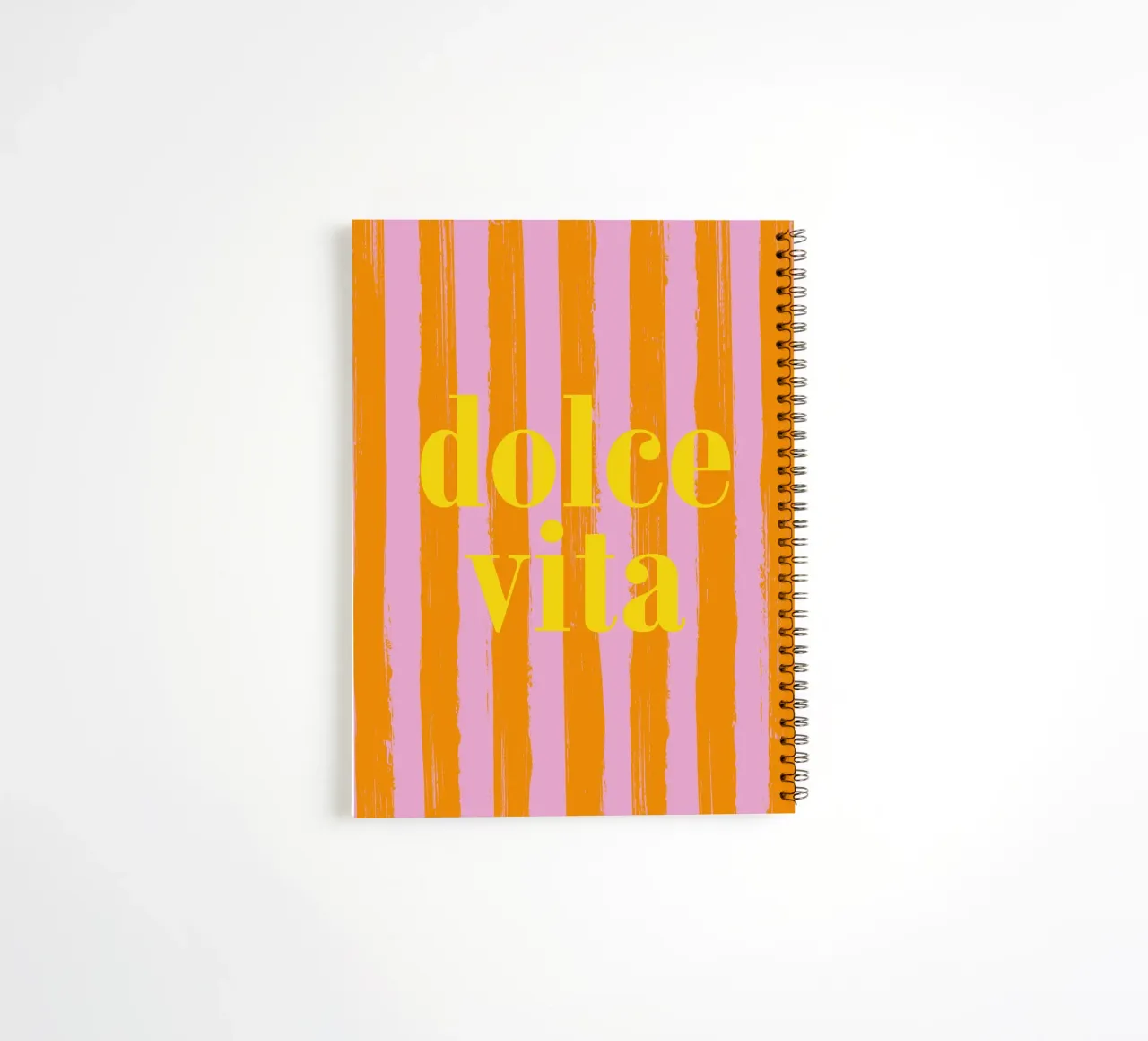 Dolce Vita - A Strisce spiral notebook by pierosvisuals
