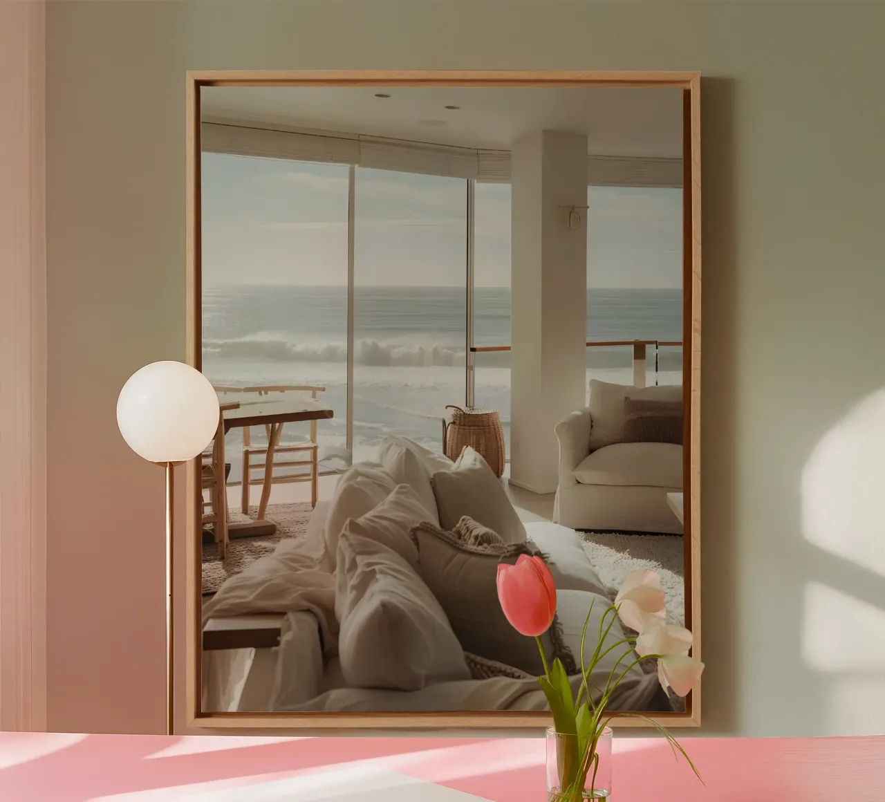 California Dreamscape tela con Cornice a cassetta da Wanderlust Vibes