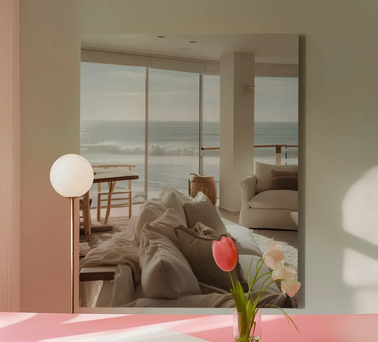California Dreamscape tela con Cornice a cassetta da Wanderlust Vibes
