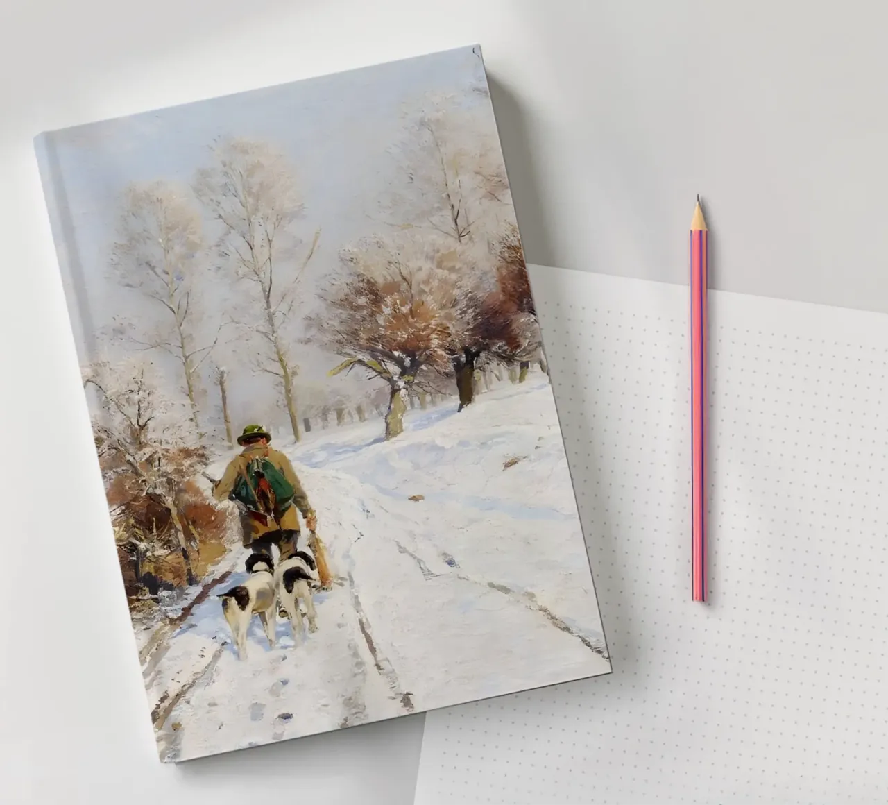 Cacciatori e segugi - Paesaggio invernale innevato diario da ClubArt