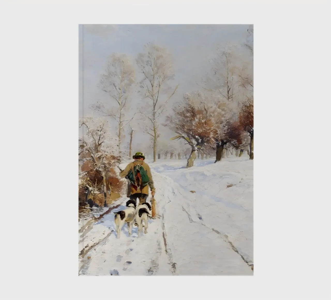 Cacciatori e segugi - Paesaggio invernale innevato diario da ClubArt