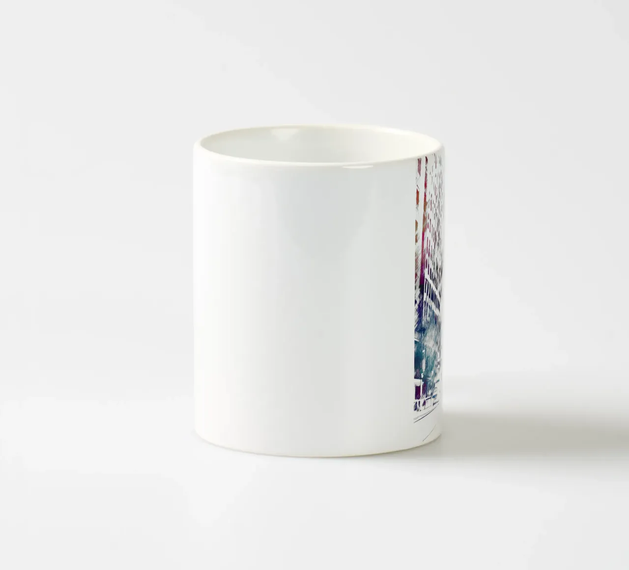 Marathon runner sport art white ceramic mug by SPORT