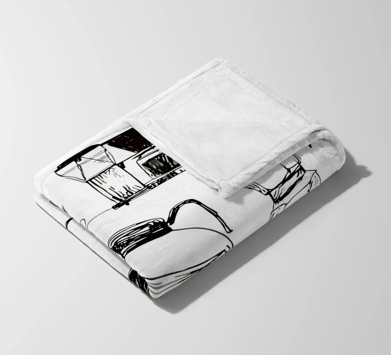 collection of drawn coffee coperta in pile da ramosashop