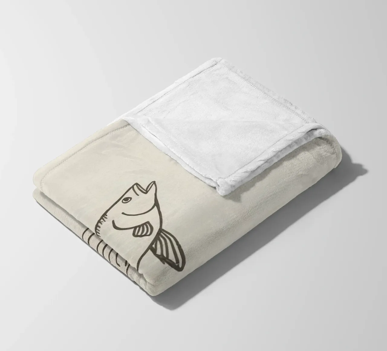 Pesci che saltano sopra l'acqua in un ambiente naturale che mette in evidenza coperta in pile da DesignDoodle