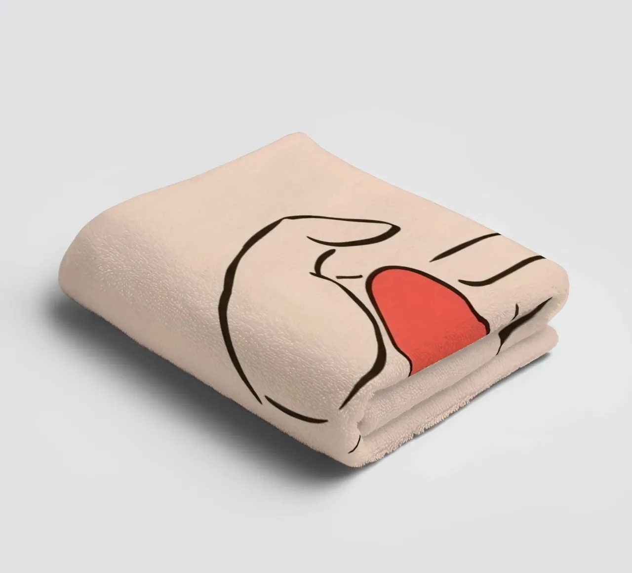 Mano che regge un cuore che rappresenta amore e gentilezza asciugamano da bagno da DesignDoodle