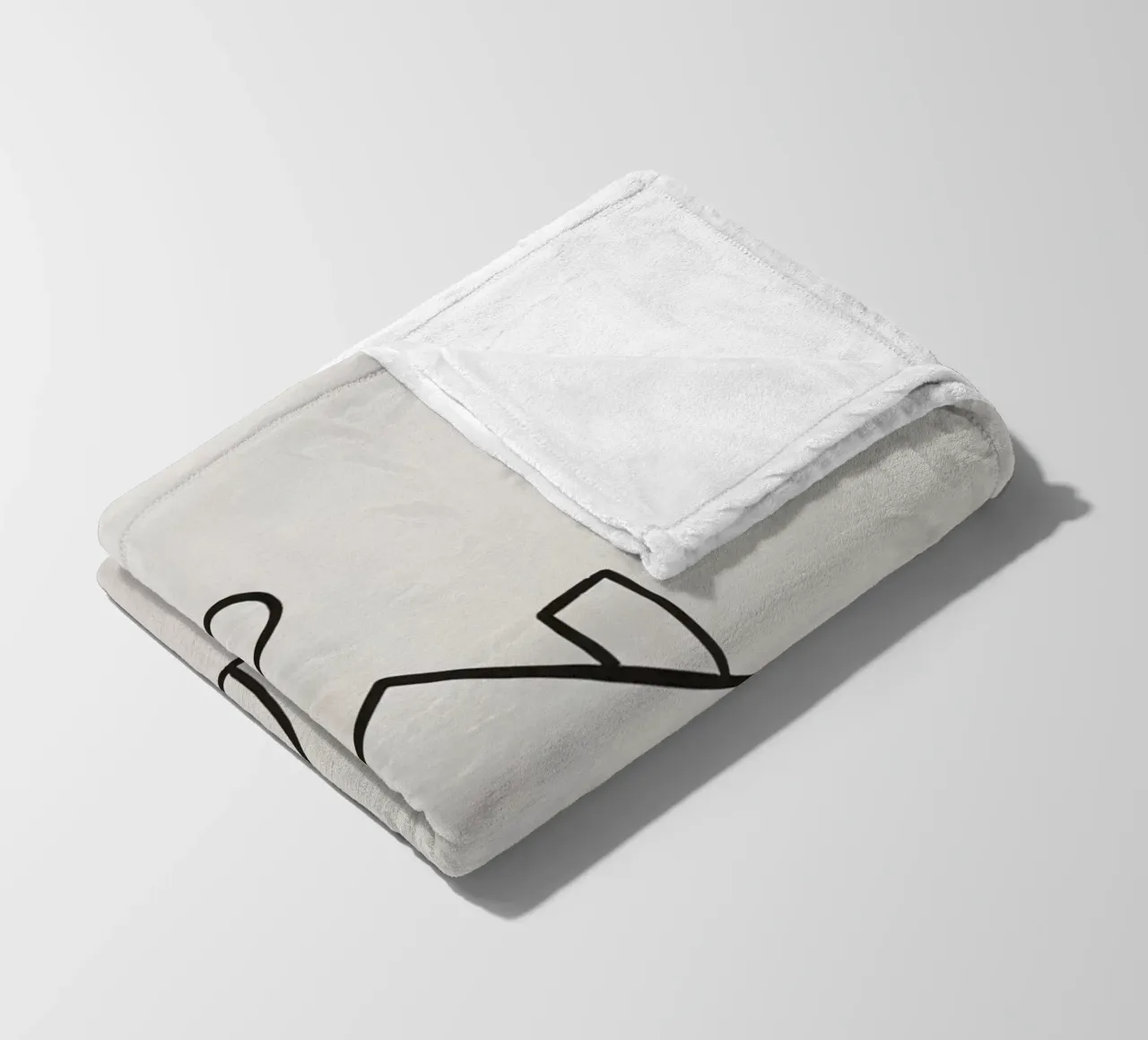 Schéma simple d'une maison avec de la fumée s'élevant de la cheminée plaid polaire de DesignDoodle
