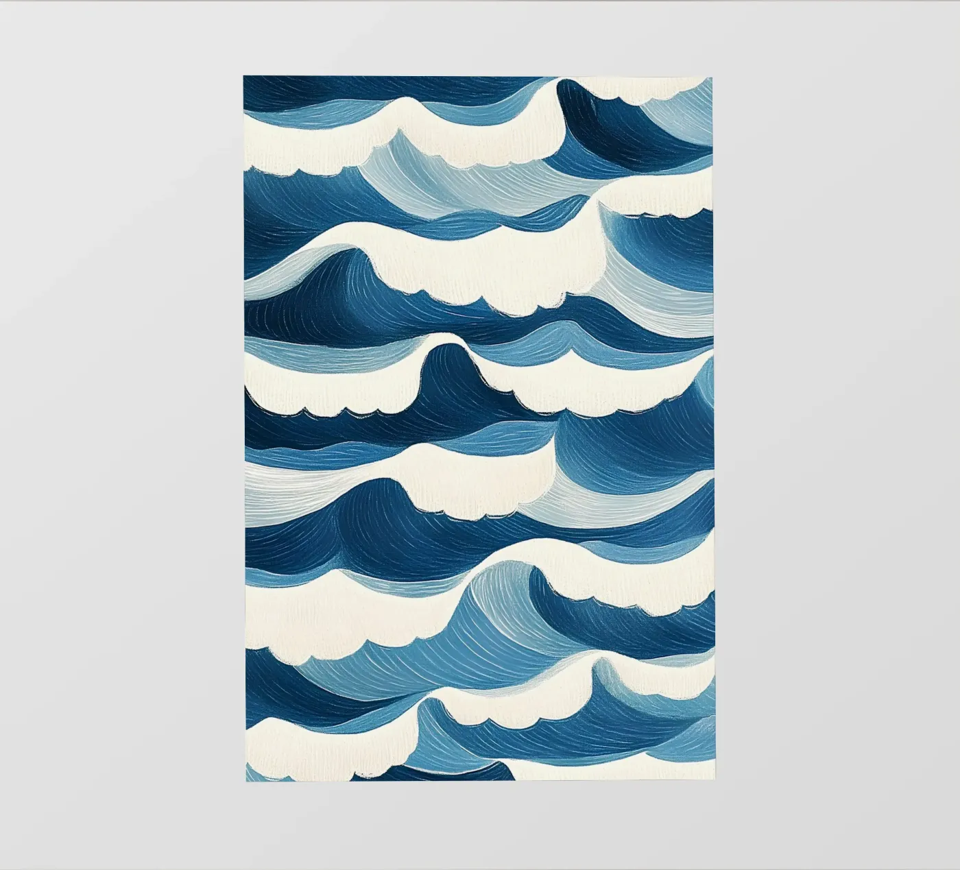Ocean waves backlit folie van Curious Canvas