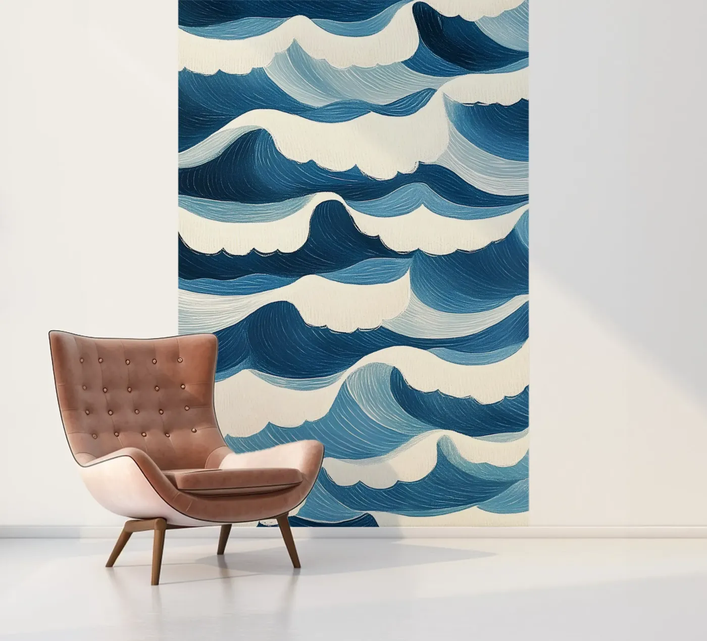 Oceaangolven fotobehang van Curious Canvas