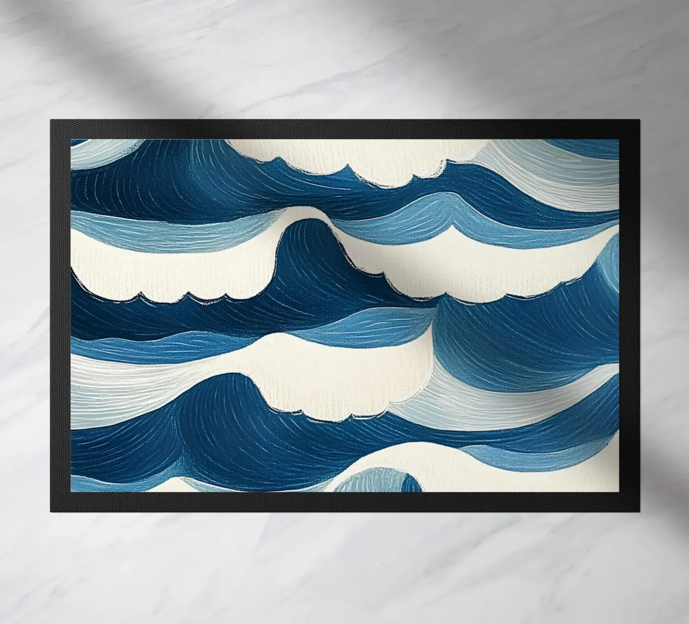 Meereswellen Fußmatte von Curious Canvas